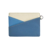 Genuine Leather RFID Card Case - Dark and Sky Blue