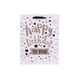 Gift Bag - Happy Birthday Glitter Large (Set of 4)