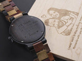 Personalized Wooden Watch – ColorL001AB (1 year warranty) (6-8 working days )