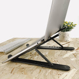 Height Adjustable Laptop Stand (Black) (Set of 2)