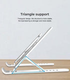 Height Adjustable Laptop Stand (White) (Set of 2)