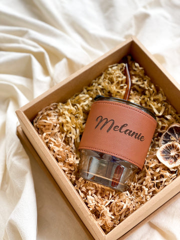 Summer Vibes | Personalized Glass Cup With Straw (Islandwide Delivery) - Valentine's Day Flowers & Gifts 2026