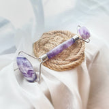 Natural Crystal Facial Massage Roller - Amethyst