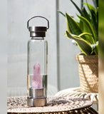 Crystal Infusion Water Bottle - Crystal Column - Amethyst