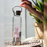 Crystal Infusion Water Bottle - Crystal Column - Amethyst