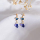 Starry Night Sparkly Star - Night Blue Handmade Earring