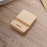 Classic Gift Set #8 (Personalized Bamboo Gel Pen, Phone holder, Granola/ Wooden Name Keychain)