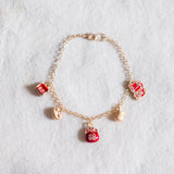 Chinese New Year 2024 : Lucky Cat Gold Bracelet