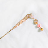 Oriental Clover Chinese Knot Flower Hair Pin