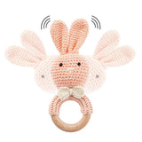 Baby Girl Gift Box Newborn Gift Set Baby Comforter Towel Lovey Bunny Rattle Pink Teether Silicone Toy