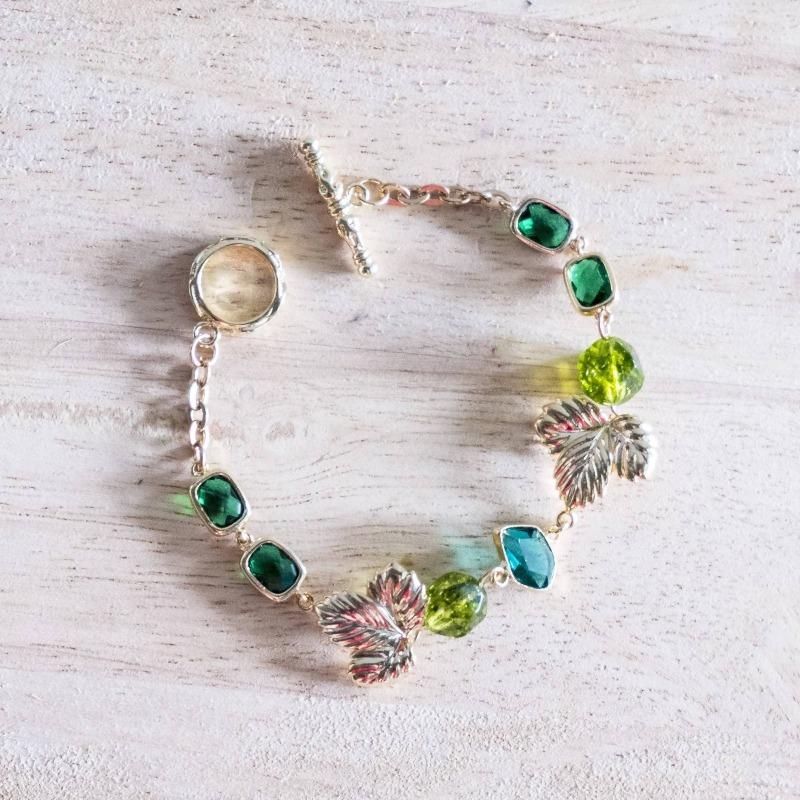Emerald Series Handmade Gold Bracelet #2