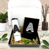 Personalised Thermal Flask with Hardcover Journal Gift Set - Bold