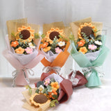 Handmade Crochet Flower Bouquet - Little Sunshine (Islandwide Delivery)