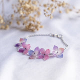 Haru Hana Spring Flower Osmanthus Purple Lilac Handmade Bracelet