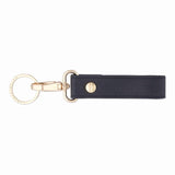 Personalized Saffiano Keychain - Black