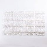 Letter Board Alphabet Set - White (Set of 3)