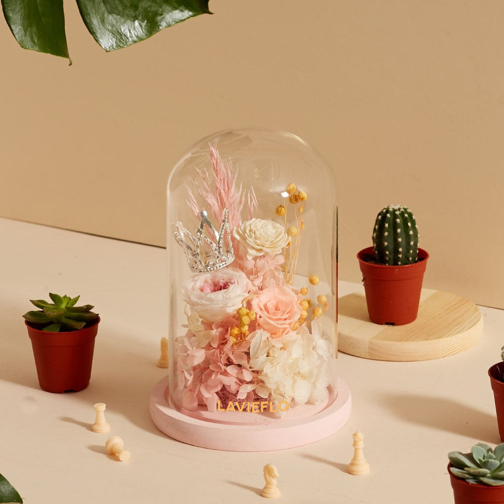 Loving You Preserved Flower in Glass Dome