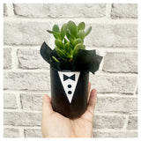 Father's Day 2024 - Mr Succulent Tuxedo Plant Pot