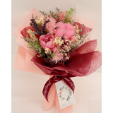 Preserved Flower Bouquet - Pink Rose and Cotton