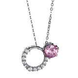 Kelvin Gems Premium Multiway Pink Pendant Necklace