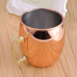 Personalized Solid Copper 304 Stainless Steel Mule Mug Cup 500ml In Gift Box