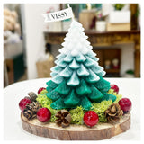 Christmas : Christmas Candle - Snow Capped Tree  - Christmas 2025