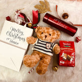 Personalised Fluffy Teddy Bear with Thermos Flask | (Islandwide Delivery)