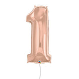 Rose Gold Number Balloon [0-9]