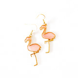 Flamingo Bracelet & Earring Set