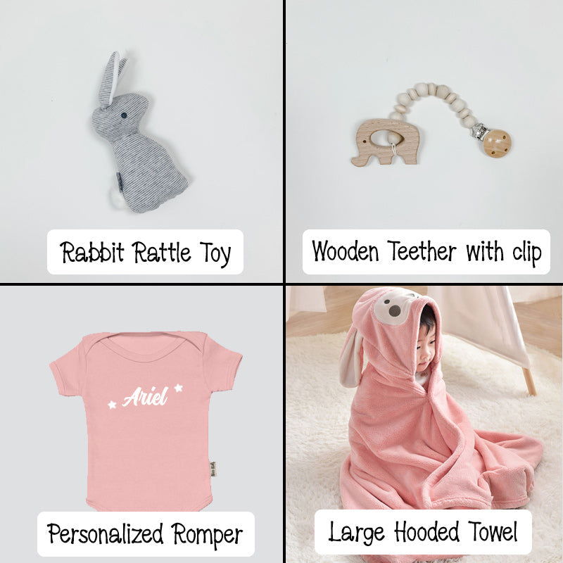 Basic Baby Personalized Gift Set (Pink) Giftr Singapore's Leading