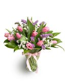 Pink Flourish Flower In Vase