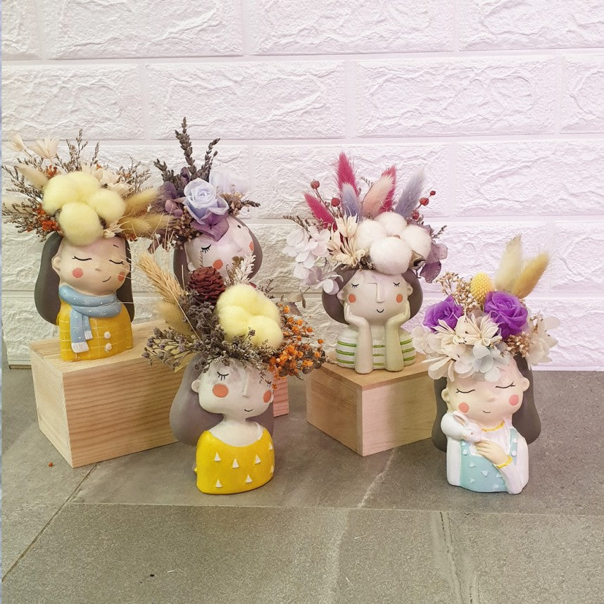 Preserve Flower Resin Pots Giftr Singapore's Leading Online Gift Shop