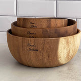 Personalized High-quality Acacia Wooden Bowl (6 - 8 working days)