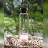 Crystal Elixir Water Bottle - Crystal Tumbles - Rose Quartz