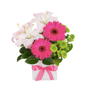 Pinky Flower Box | Giftr - Singapore's Leading Online Gift Shop