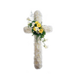 Peace Funeral Cross Wreath