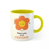 Keep Calm & Meditate Personalised Mug
