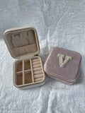 Blush Pink Personalised Travel Jewelry Case (Islandwide Delivery)