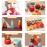 Baby Soft Silicone Stacking Toys Set (Islandwide Delivery)