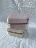 Blush Pink Personalised Travel Jewelry Case (Islandwide Delivery)