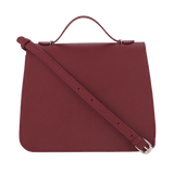 Burgundy - Saffiano Shoulder Bag