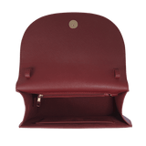 Burgundy - Saffiano Shoulder Bag