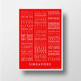 Singapore Places Print