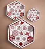 Hexagon Fortune Plate 27cm