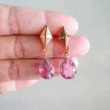 Luxe Purple-Pink Blue Handmade Earring