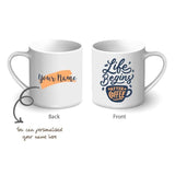 Personalised Printed Coffee Mug - Life Begins After Coffee
