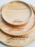 Personalized Wooden Plate Set