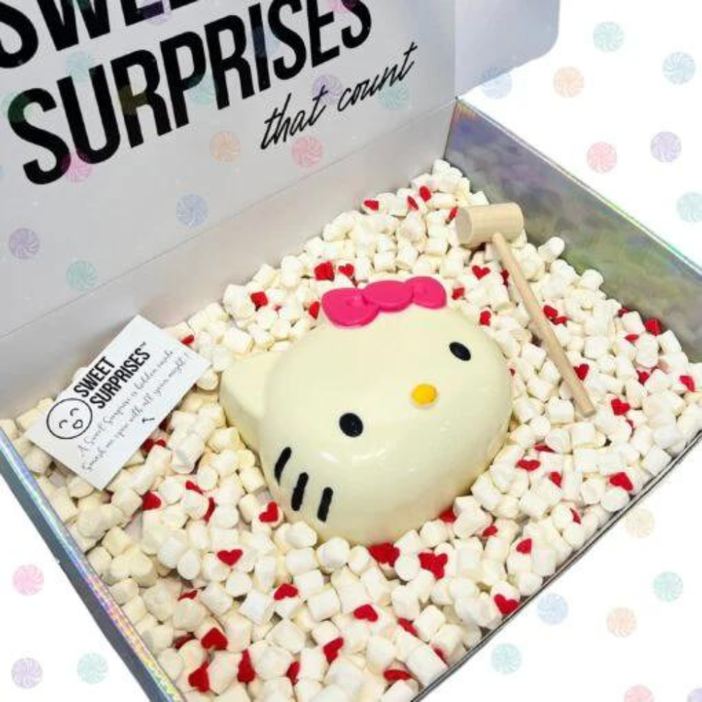 Hello Kitty Smash Box (Its A White Chocolate Pinata Smash Box)