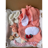 Baby Gift Set - Pink Comforter Baby Booties