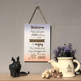 Wall Plaque - Welcome (Set of 4)